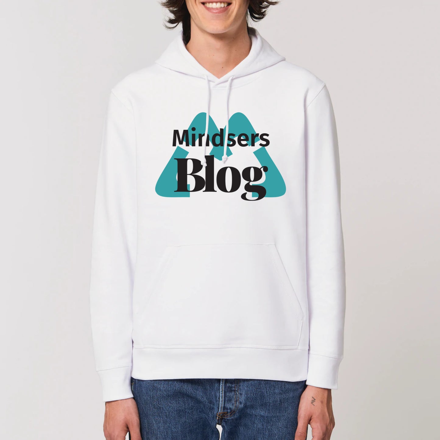 MBLOG Blue – hoodie, unisex, organic